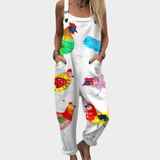 Hanne - Komfortabel mønstret jumpsuit