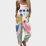 Silje - Komfortabel mønstret jumpsuit