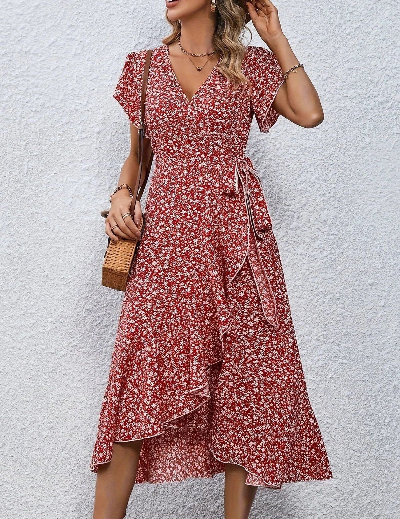 Anette™ – Elegant blomstrete sommerkjole