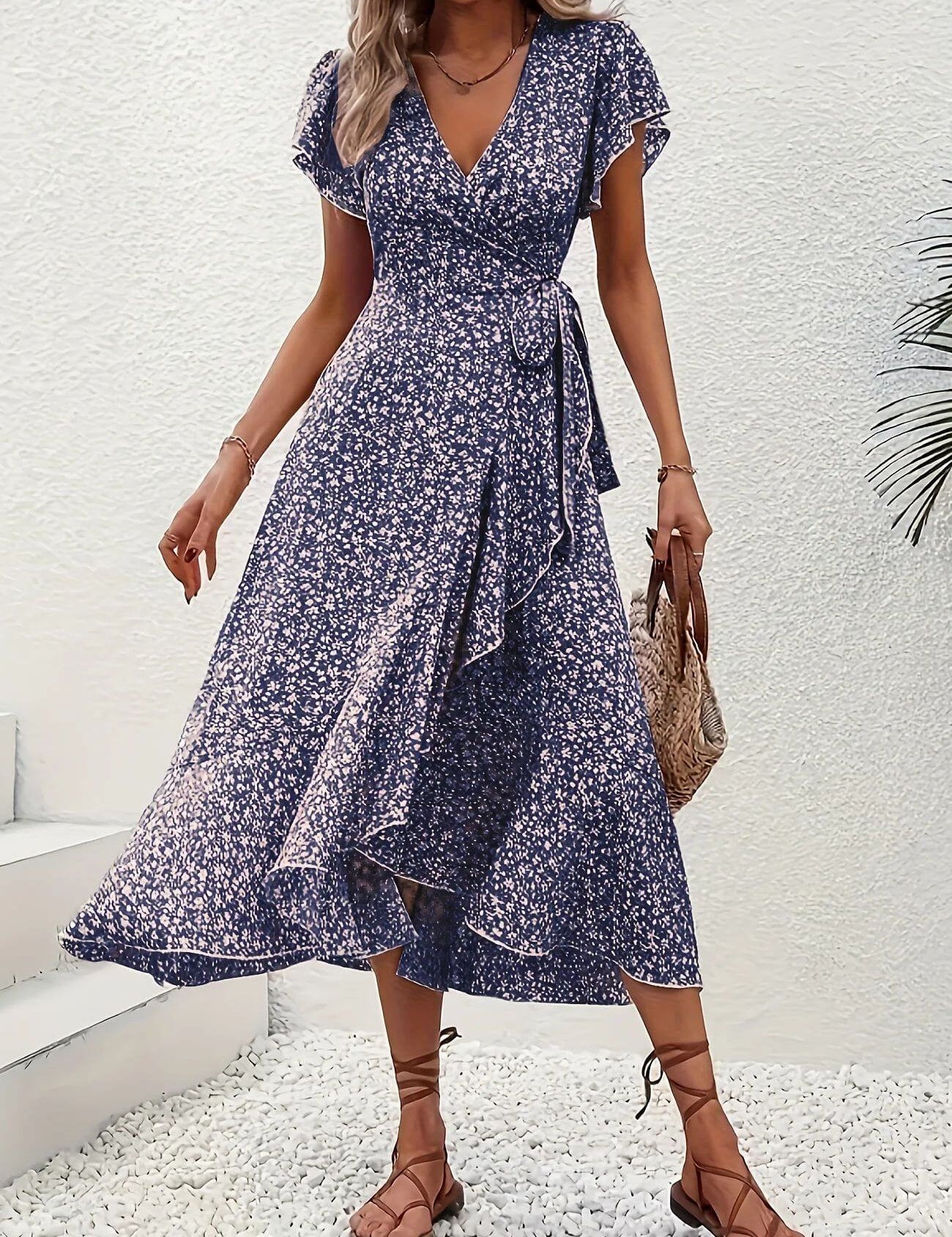 Anette™ – Elegant blomstrete sommerkjole