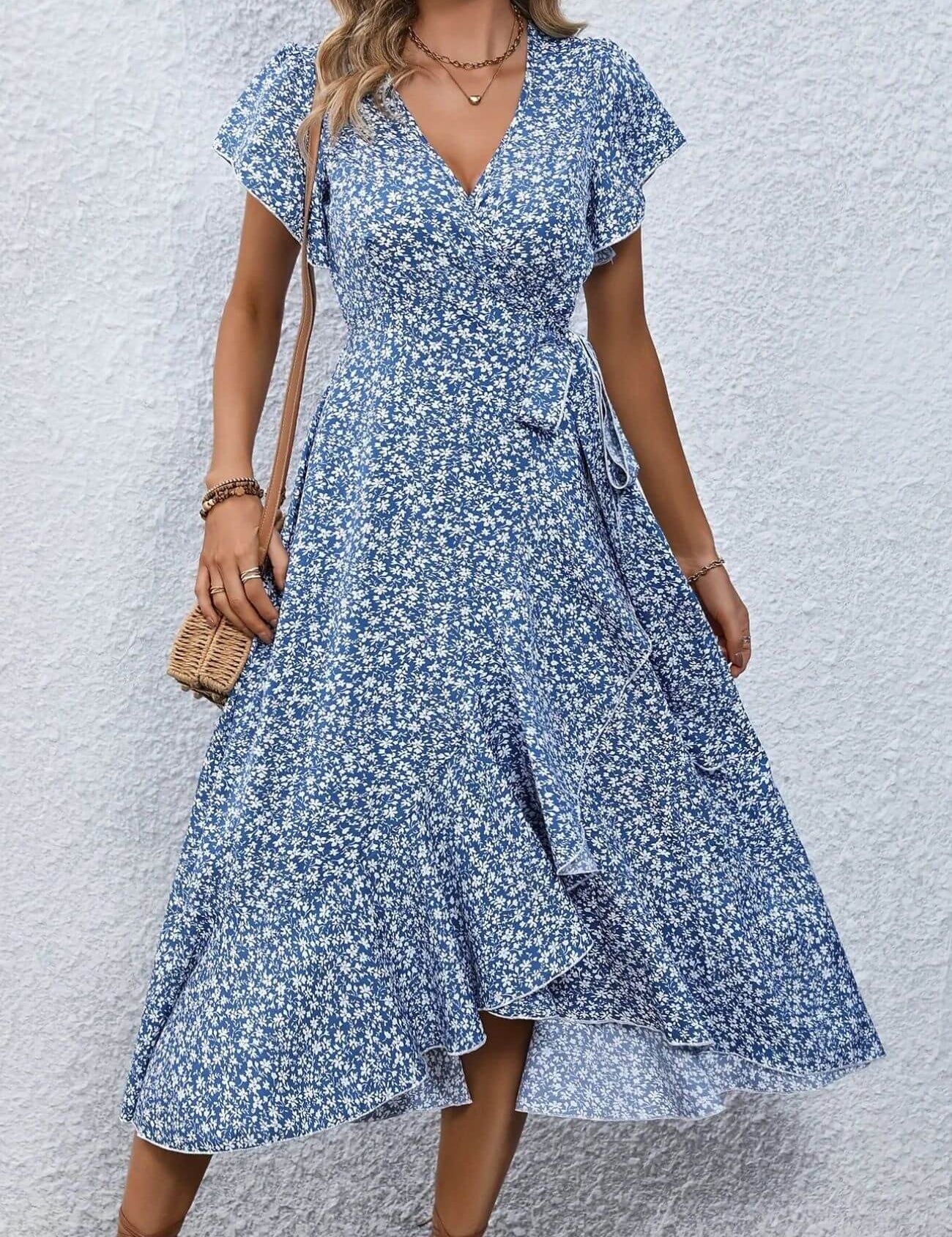 Anette™ – Elegant blomstrete sommerkjole