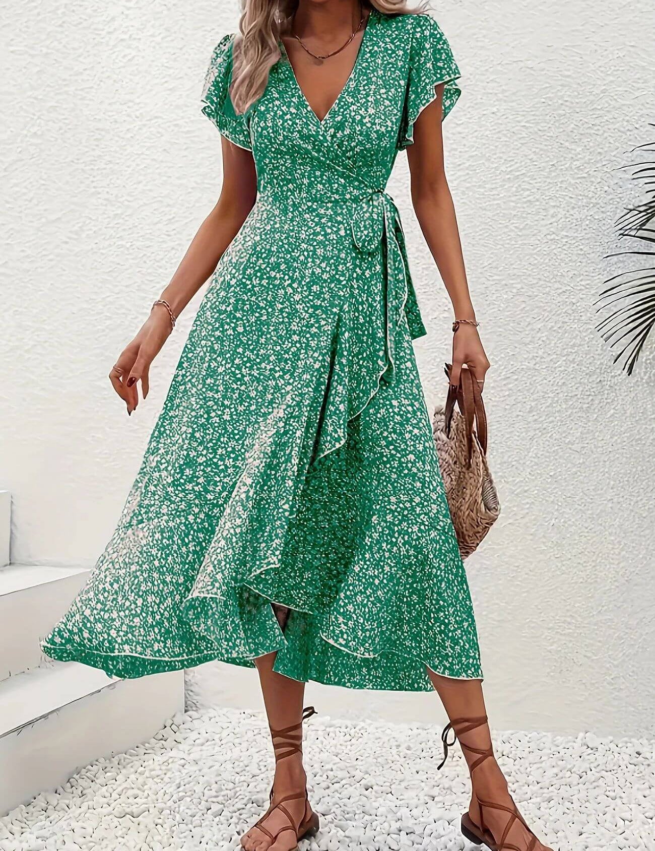 Anette™ – Elegant blomstrete sommerkjole