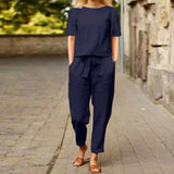 Heidi™ – Elegant Top og Bukse Sett i 2 Deler