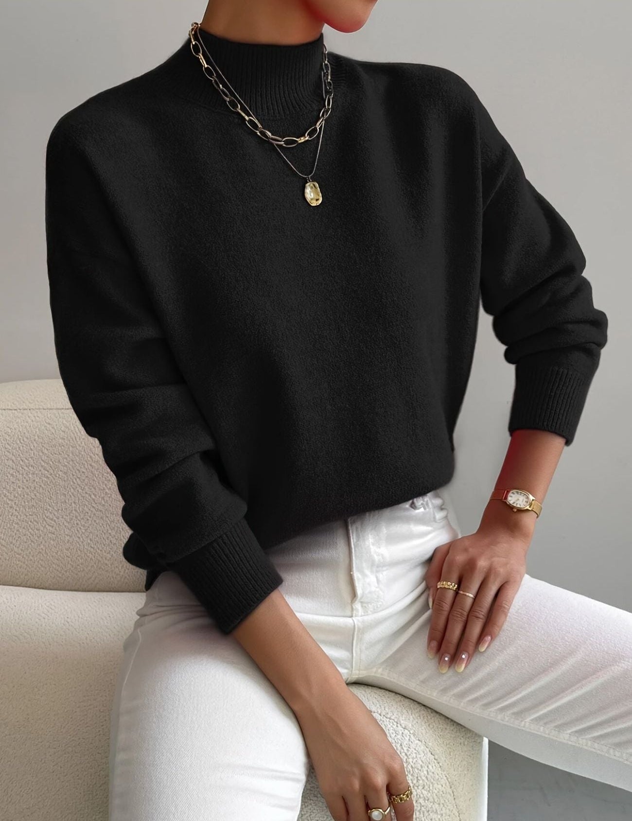 Ingrid™ - Elegant Høyhalset Komfortgenser