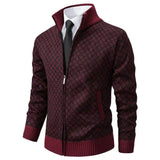 Johannes™- Slim Fit Strikket Jakke med Glidelås for Menn
