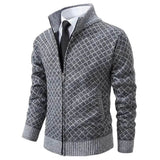 Johannes™- Slim Fit Strikket Jakke med Glidelås for Menn