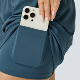 Milla™ - Pustende og Komfortable 2 i 1 Høyt Liv Yoga Shorts