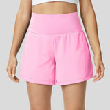 Milla™ - Pustende og Komfortable 2 i 1 Høyt Liv Yoga Shorts