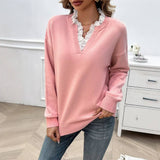 Olive™ - Elegant Genser med Blondekrage