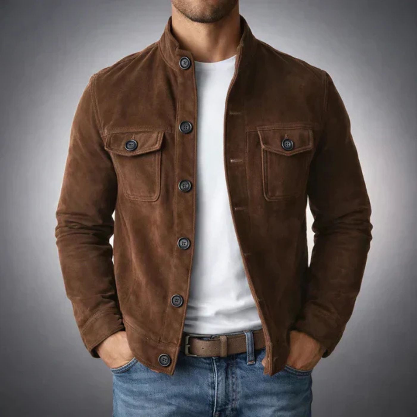 Sebastian™- Klassisk Casual Jakke med Knapper