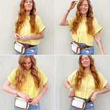 Sofia™ – Justerbart Belte Multi Pocket Crossbody Veske