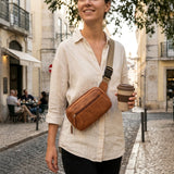 Sofia™ – Justerbart Belte Multi Pocket Crossbody Veske