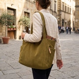 Greta™ – Ribbede Corduroy Strukturert Tote Bag