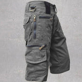 Jakob™ – Multifunksjonelle Cargo Shorts med Glidelås og Mange Lommer