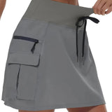Rosa™ – Høy Midje Aktiv Skort med Lommene Med Glidelås (1+1 GRATIS)