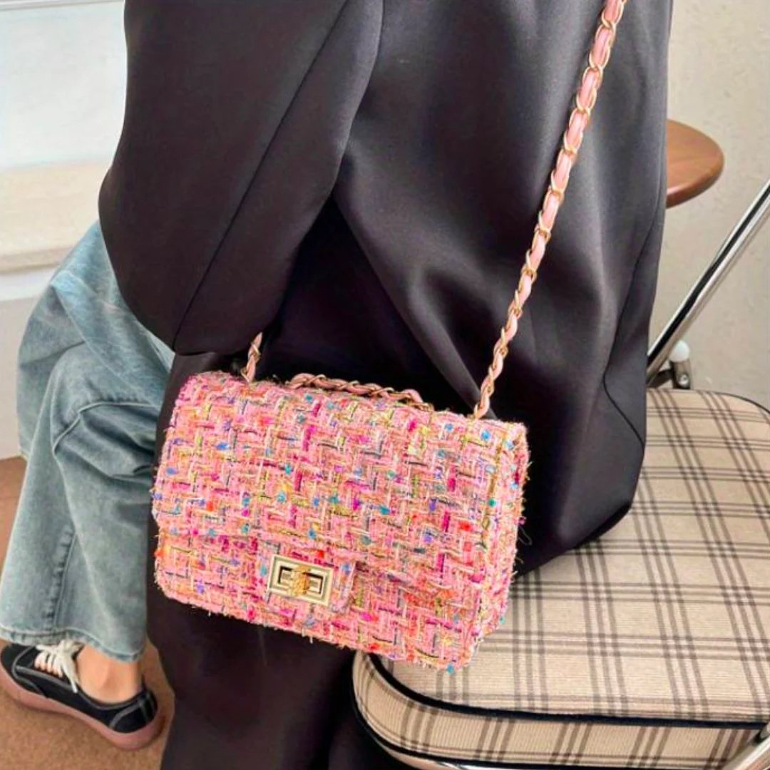 Siri™ – Ruted Kjedeinspirert Crossbody Veske