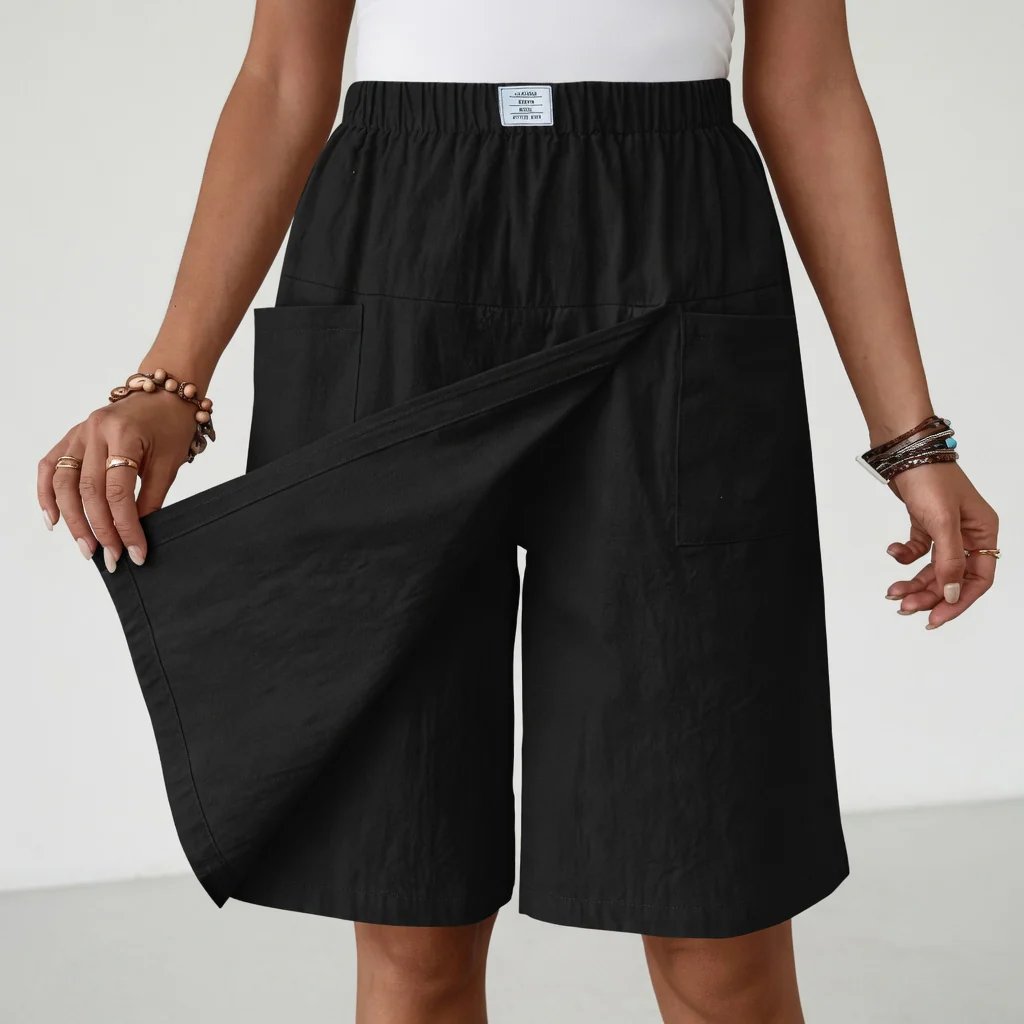 Claudia™ – Elastiske Active Shorts med Lommer