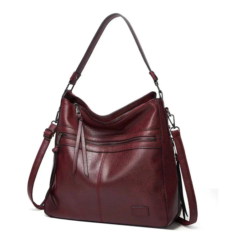 Grethe™ – Multi Glidelås Lomme Crossbody Skulderveske