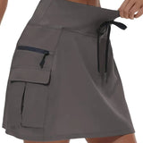 Rosa™ – Høy Midje Aktiv Skort med Lommene Med Glidelås (1+1 GRATIS)
