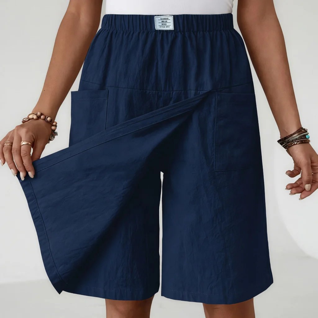 Claudia™ – Elastiske Active Shorts med Lommer