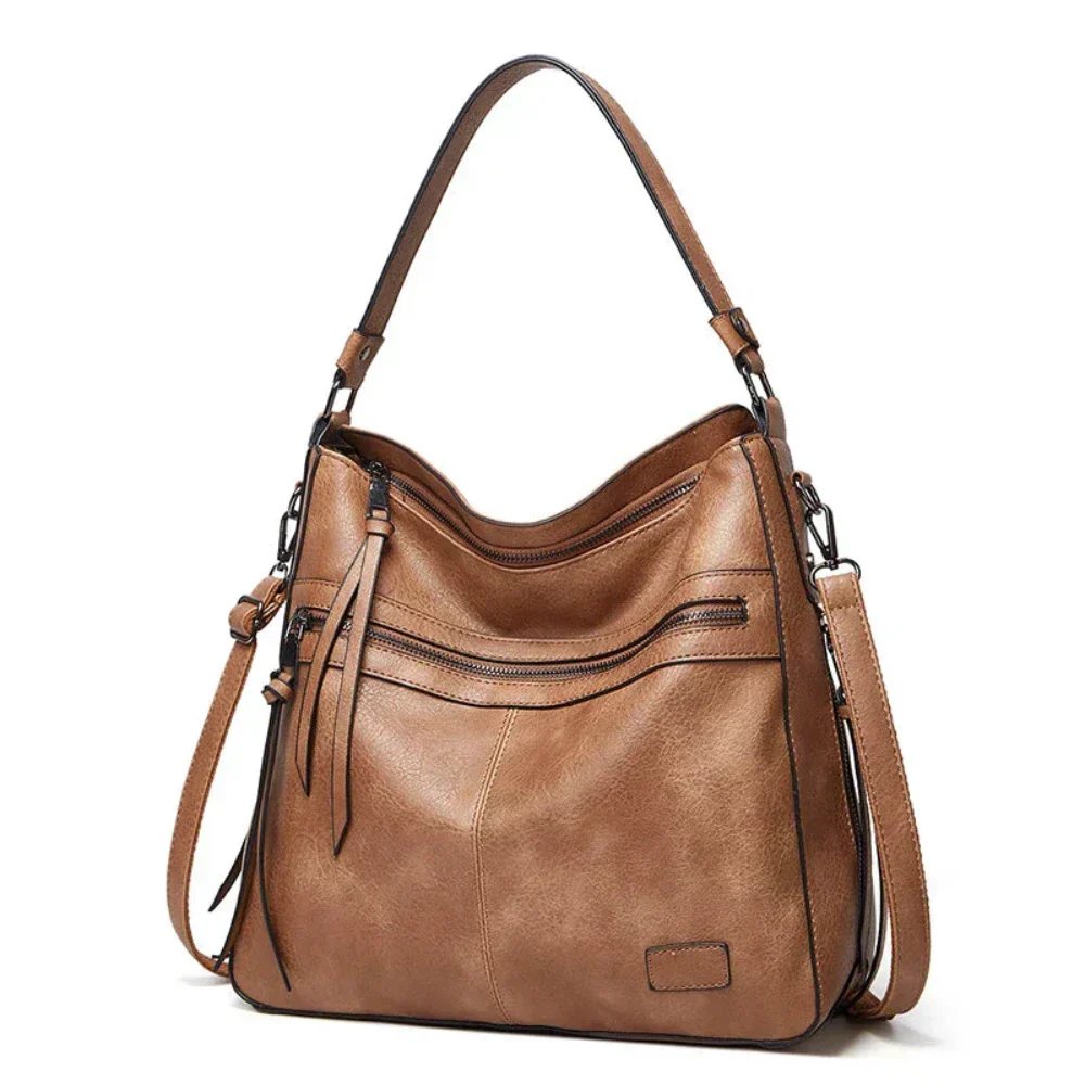 Grethe™ – Multi Glidelås Lomme Crossbody Skulderveske
