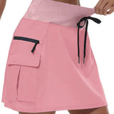 Rosa™ – Høy Midje Aktiv Skort med Lommene Med Glidelås (1+1 GRATIS)
