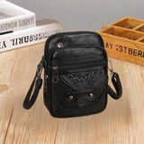 Diana™ – Multi Zip Flettet Detalj Crossbody Veske