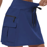 Rosa™ – Høy Midje Aktiv Skort med Lommene Med Glidelås (1+1 GRATIS)