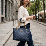 Marit™ – Luksuriøs Tote Bag med Kviltet Kjedehåndtak