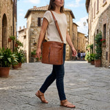 Helen™ – Sømmet Crossbody Bag med Justerbar Stropp