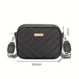 Anniken™ – Kviltet Crossbody Kamera Veske med Justerbar Rem